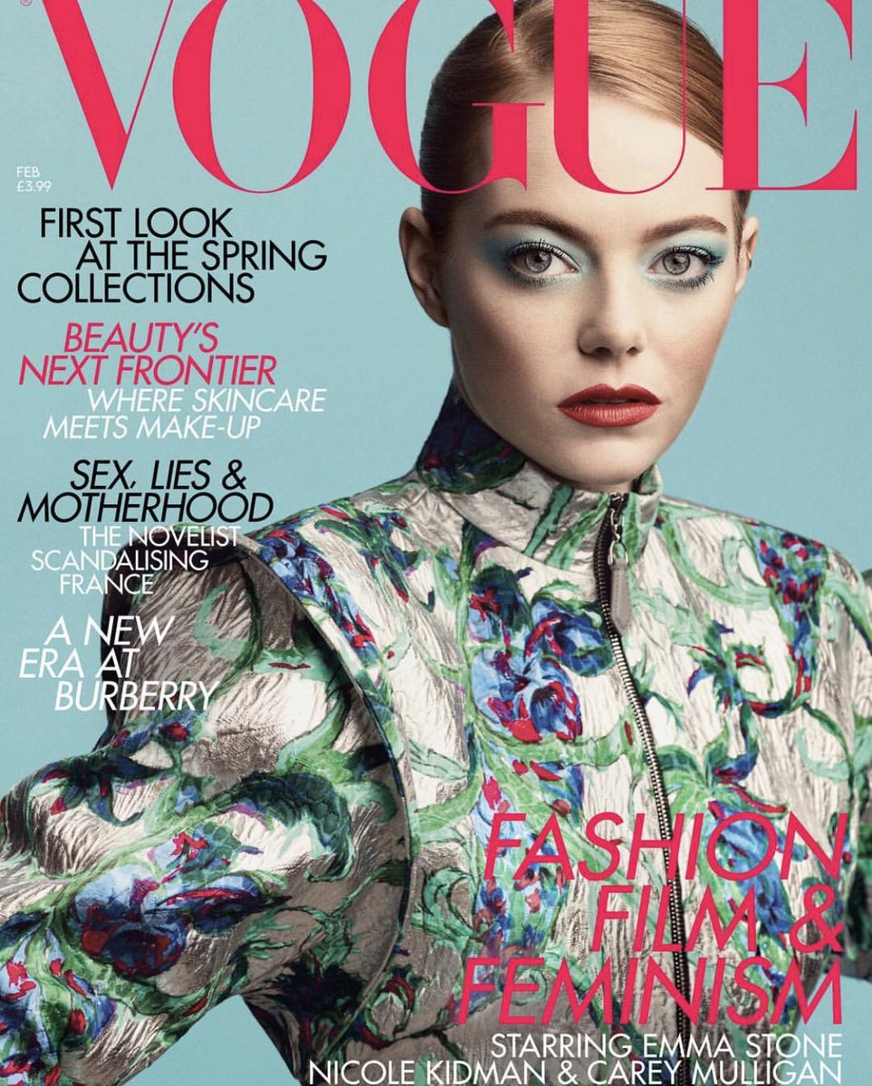 Alyssa Vingan on X: Emma Stone, face of Louis Vuitton, wearing LV on the  February cover of 'Vogue' UK. Hmmm    / X