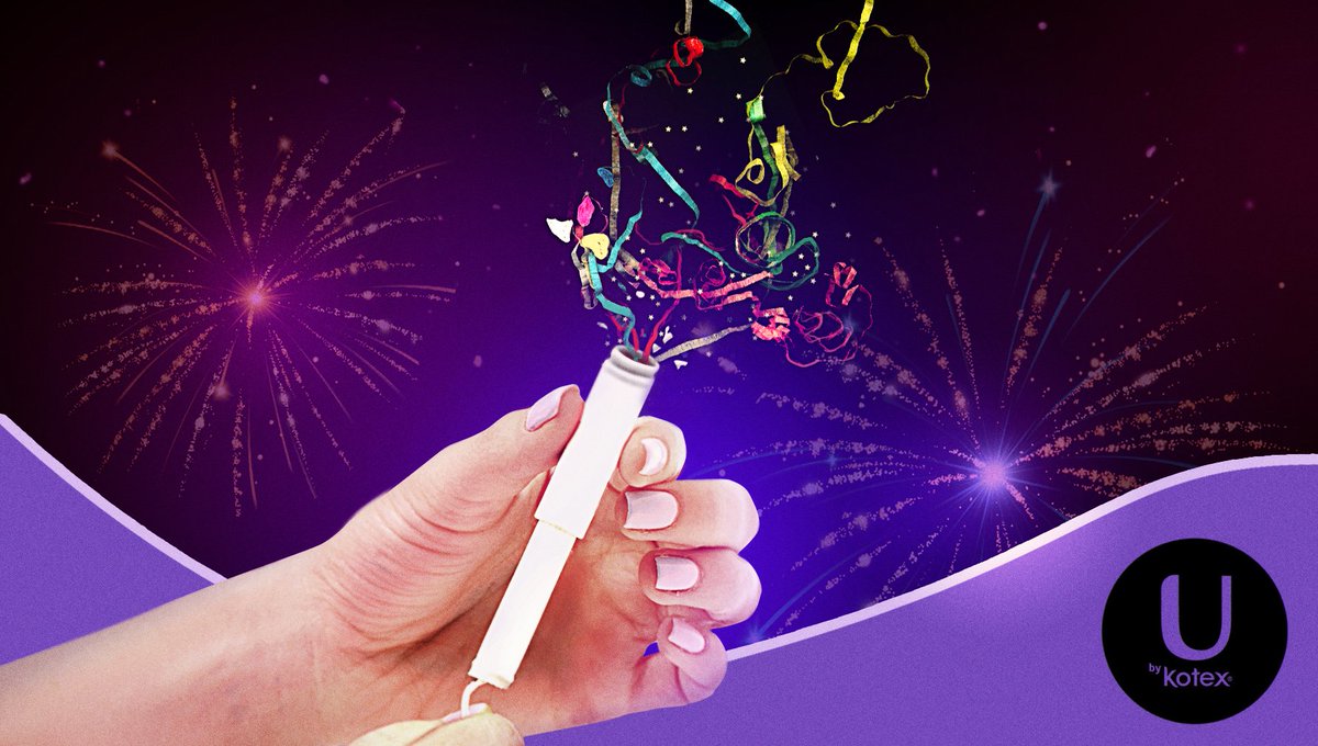 Kotex Introduces New Confetti Popper Tampons For Ringing In The New Year trib.al/vxIFQM9