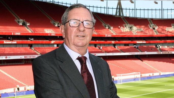 Lauren12arsenal's tweet photo. Deeply saddened by the passing of Peter Hill-Wood, who was chairman of the @Arsenal Invincibles team. A sad day for the world of football. My condolences go to his family and friends. https://t.co/9OgfRIR5It