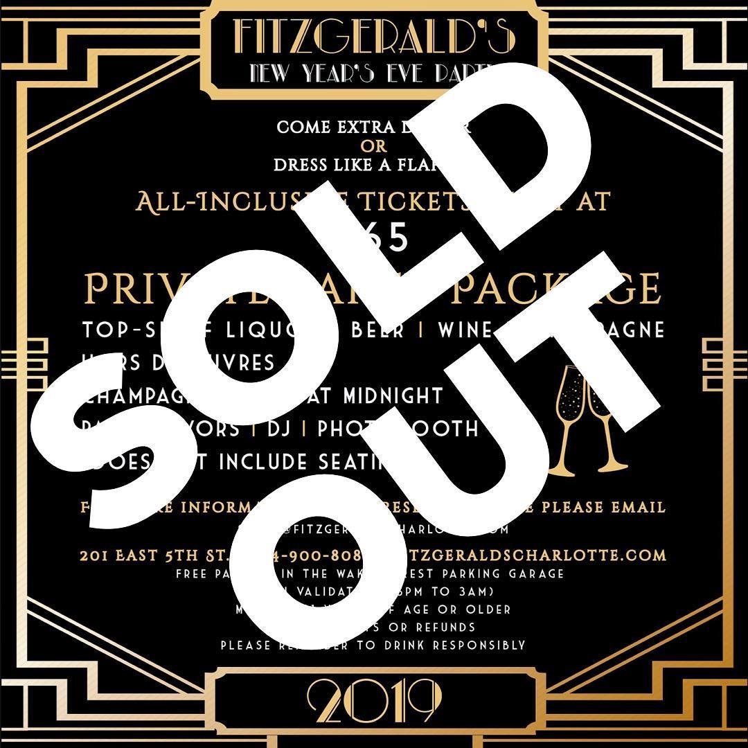 Our NYE Party is sold out!! Thank you to everyone who purchased tickets, we are looking forward to a great night! We do still have a very limited number of tables left to reserve, so if you purchased a ticket, give us a call to snag yours!