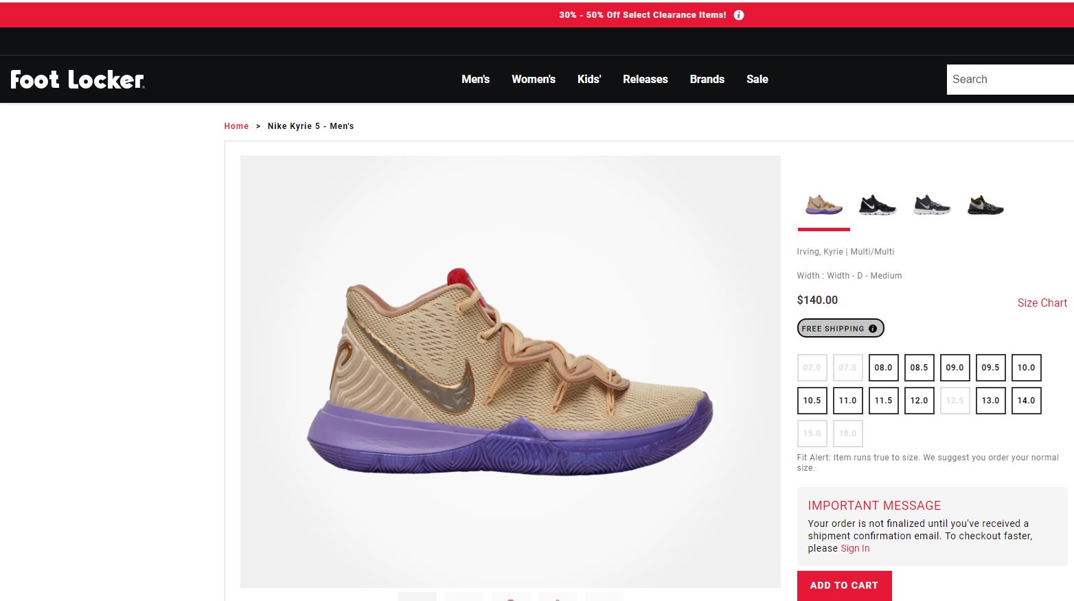 Nike Kyrie 5 AO2919 910 Irving shoes Kyrie irving shoes