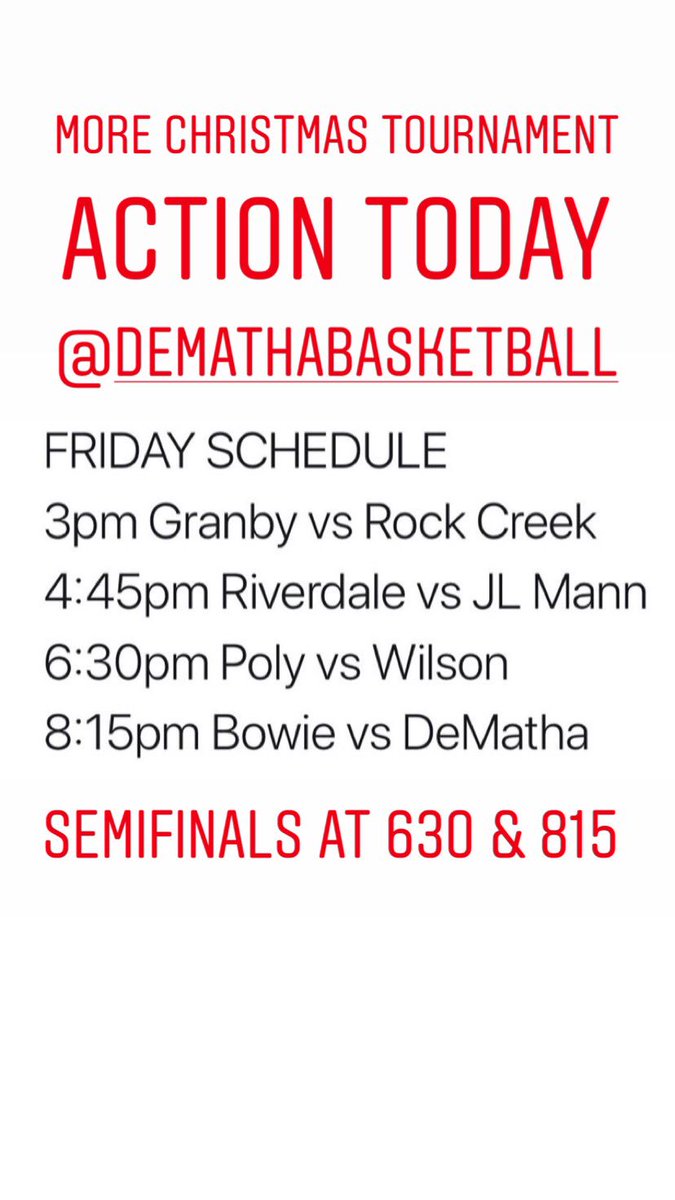 Back to work! #MadisonStreetHoops #OneDeMatha #DeMathaChristmasClassic