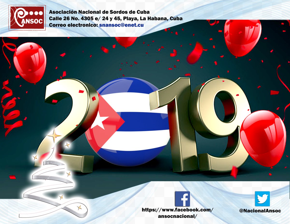 Felicidades a todos la Comunidad Sorda, a los organismos a nombre de nuestra ansoc, le deseamos en el exito para el proximo año.