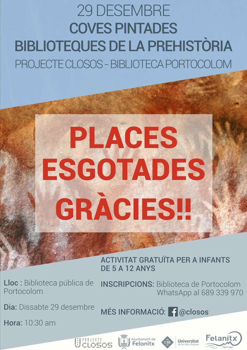 ProjecteClosos's tweet photo. Gràcies a tots/es!! En breu, més activitats. Seguiu atents!! Gracias a todos/as. En breve más actividades. Seguid atentos!! https://t.co/NxXtDQvgsw