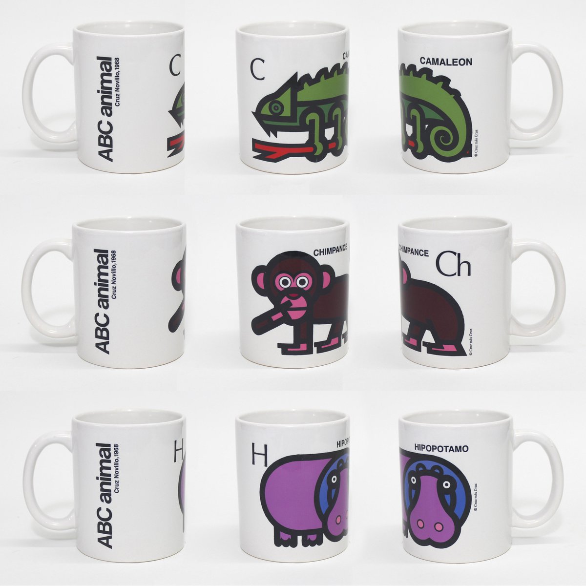 ppcruznovillojr's tweet photo. Si aún no habéis mandado la carta a los Reyes Magos, os podéis pedir una taza del ABC animal firmada por Cruz Novillo. Solo 56 unidades disponibles (dos abecedarios completos) a 14,90 euros en estudio@cruznovillo.com #ABCanimal #50aniversario #CruzNovillo https://t.co/BqVwNHeuuI