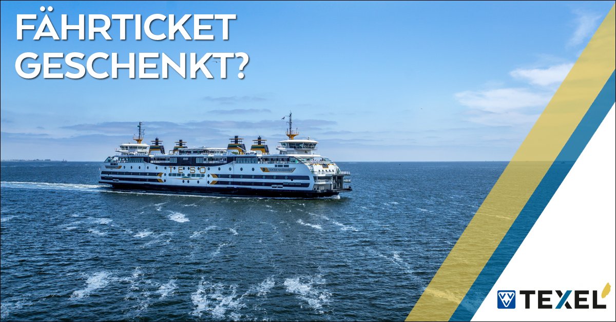 Möchtest du schon jetzt deine guten #Vorsätze für #2019 in die Tat umsetzen? Wir haben einen #Tipp: Wenn du jetzt über den #VVVTexel buchst, bekommst du das #Fähr-Ticket #geschenkt! Check den Aktionslink: bit.ly/2rCfWge