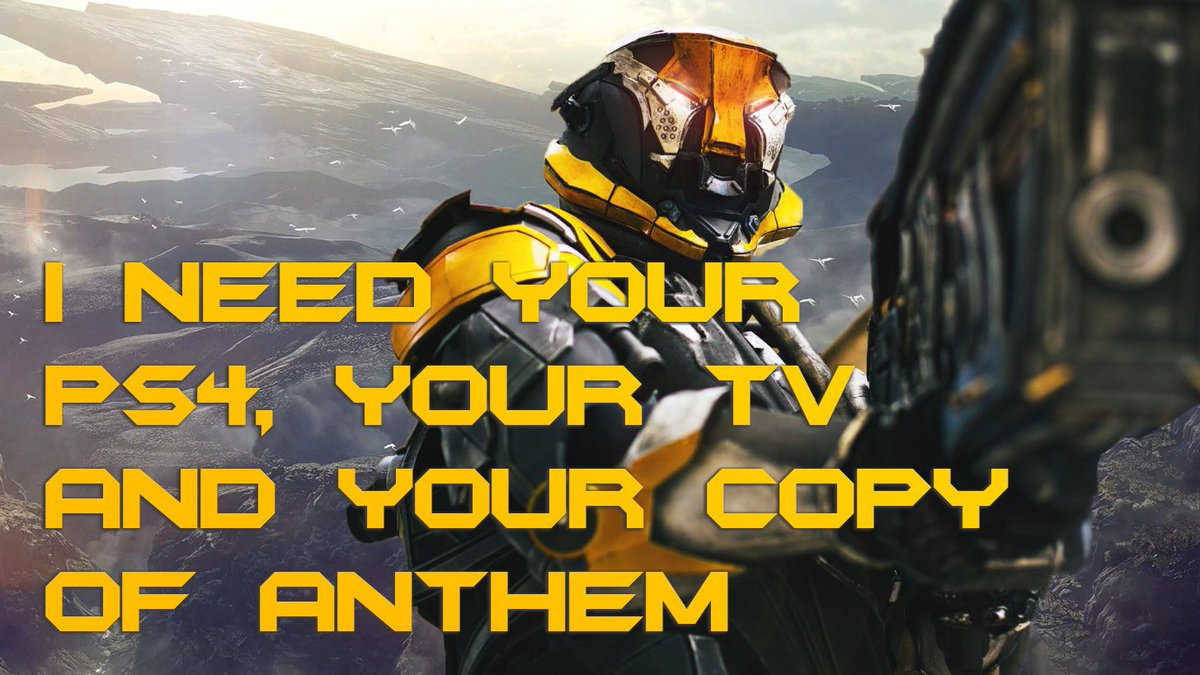 TH_GamesDev's tweet photo. More Anthem memes to while away the time! Bring on the game! 

#Anthem #Anthemgame #FanArtFriday https://t.co/Nr0bsLQwzz