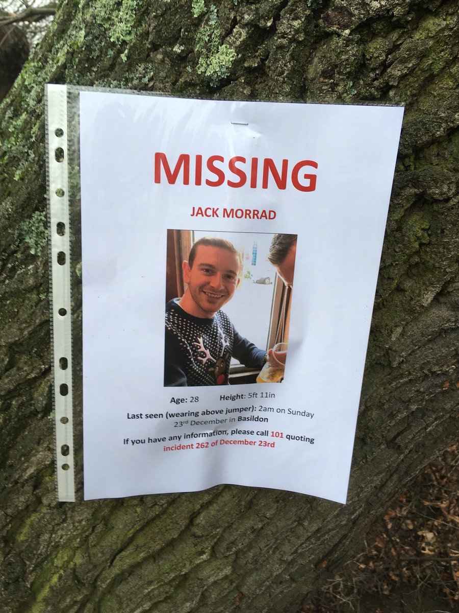 5exton's tweet photo. My mate Jacks been missing 6 days now. Searches continue today with police and local community coming together. Please help in whatever way you can. Your support has been incredible #findjackmorrad @JackMorrad https://t.co/HydrPCwoGx