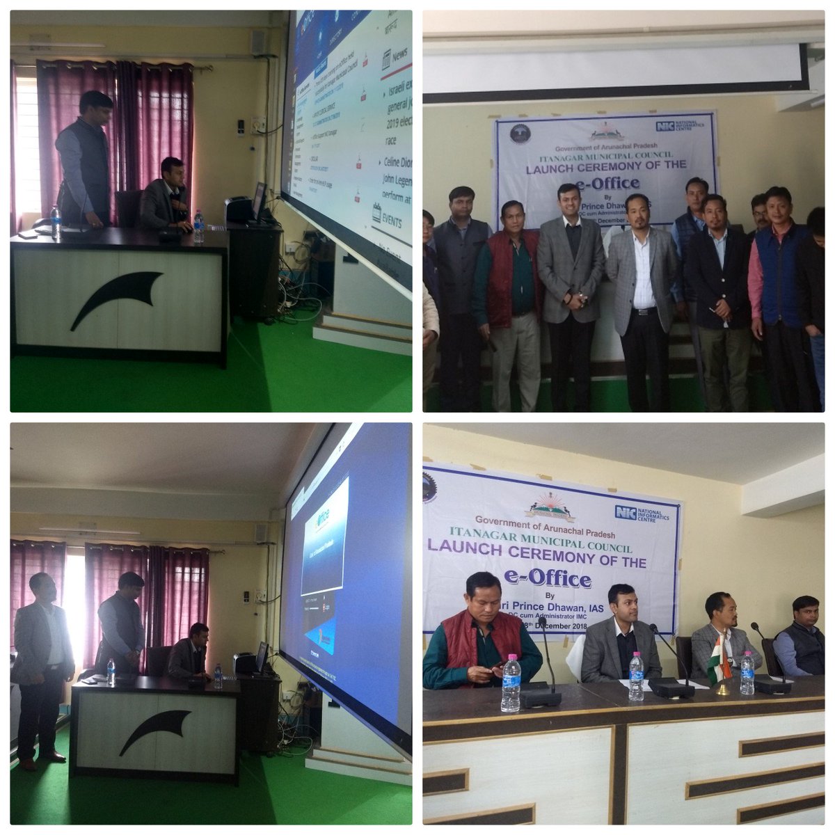 DistrictICC's tweet photo. DC cum administrator IMC Shri prince dhawan, IAS, launched e-office at itanagar municipal council, Naharlagun - first and  only Municipality in NE who implimented e-office solution
@ArunachalCMO 
@ArunachalDIPR 
@NICMeity 
@DigitalArunachl 
@_DigitalIndia https://t.co/W7QbjrYVVU