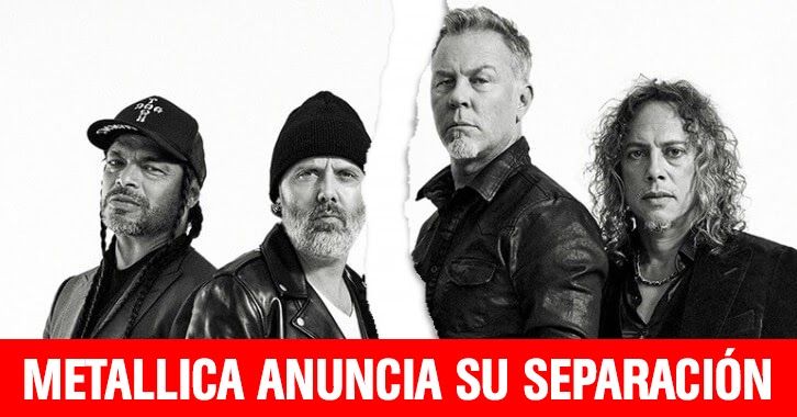 cuarteldelmetal's tweet photo. ÚLTIMO MINUTO: Metallica anuncia su separación indefinida
Nota completa aquí 👉 https://t.co/c4sJtpNOiI https://t.co/3FWcsKF53p
