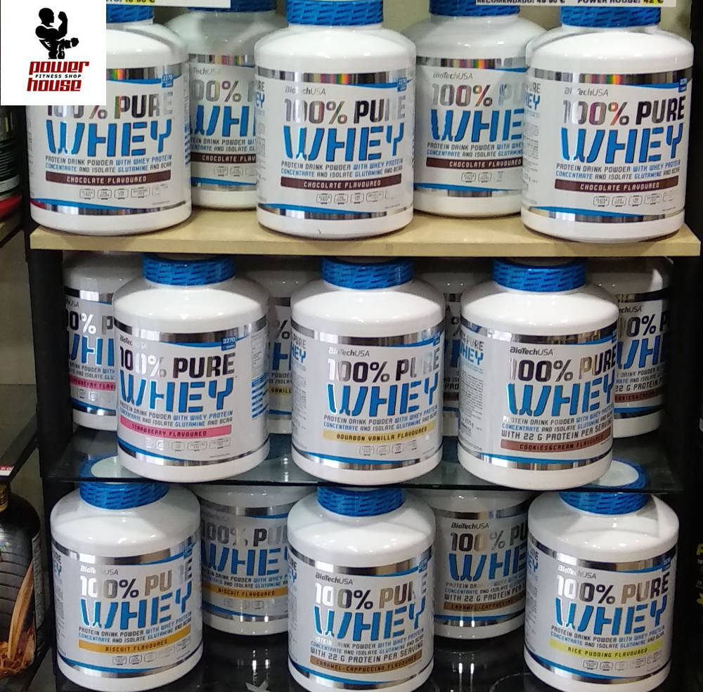 PowerHouseVlc's tweet photo. ¡¡Tenemos de nuevo en stock 100% Pure Whey de #Biotech en Power House!! 🔝🔝🔝💪

Además ahora tenemos nuevos sabores: Arroz con leche, galleta maría y caramelo-capuchino. 😋😋😋 https://t.co/ITuVAL27DF