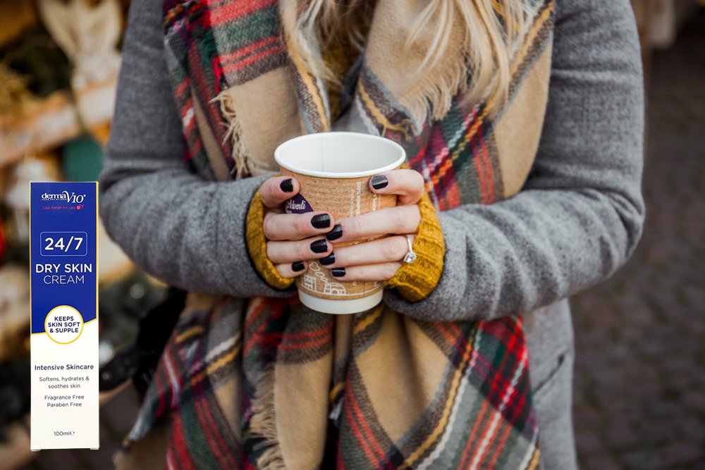DermaV10's tweet photo. The winter months can be harsh on your skin but our 24/7 Dry Skin Cream is all you'll need to keep your hands soft and supple all year round! ❄️#LoveYourselfForLess https://t.co/qPg6nk3E4n