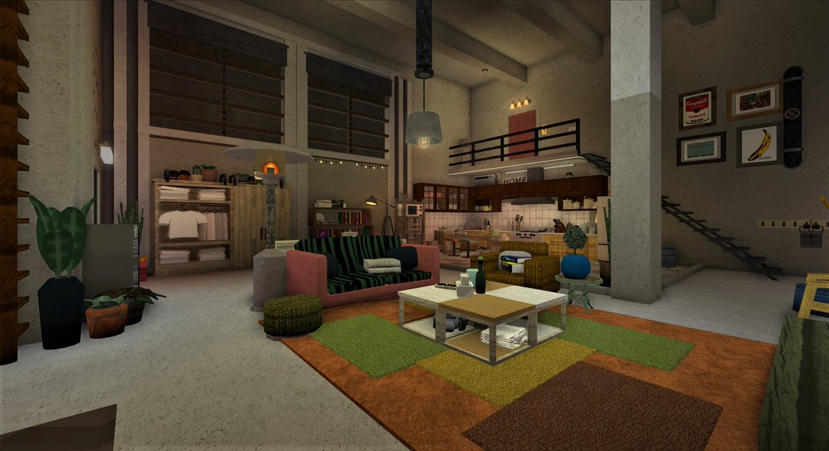 Bloxburg House Ideas Loft Apartment