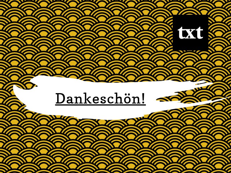 projekttxt's tweet photo. Wir sagen Danke! https://t.co/7RBM3T56kC