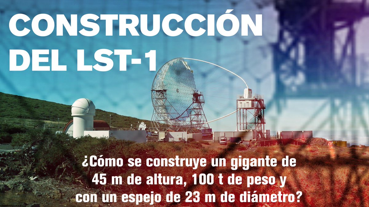 IAC_Astrofisica's tweet photo. ¿Cómo se construye un telescopio gigante de 45 m de altura, 100 t de peso y con un espejo de 23 m de diámetro? 2018 ha sido muy especial para el #ORMLaPalma: la construcción del #LST1 ha dado el pistoletazo de salida a la red @CTA_Observatory. 📽: https://t.co/8ZYcizYHOM https://t.co/GqVon5Wf4G