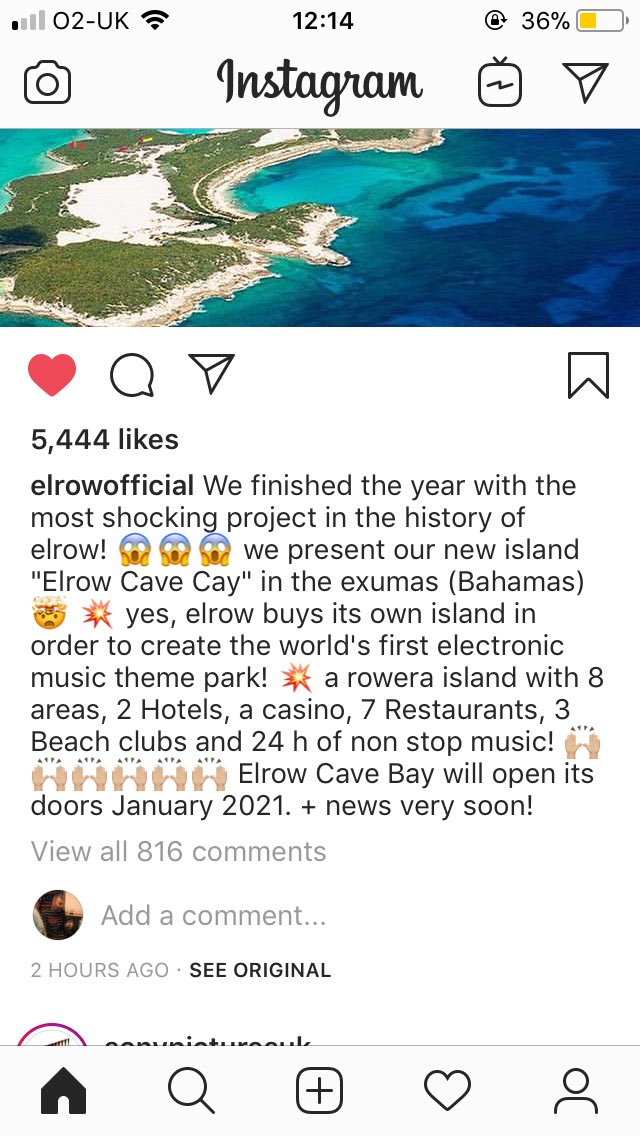 Joe_Sollerer's tweet photo. 24/7 Elrow Island theme park opening in January 2021 this is what dreams are made of https://t.co/lAJWLqQa9B