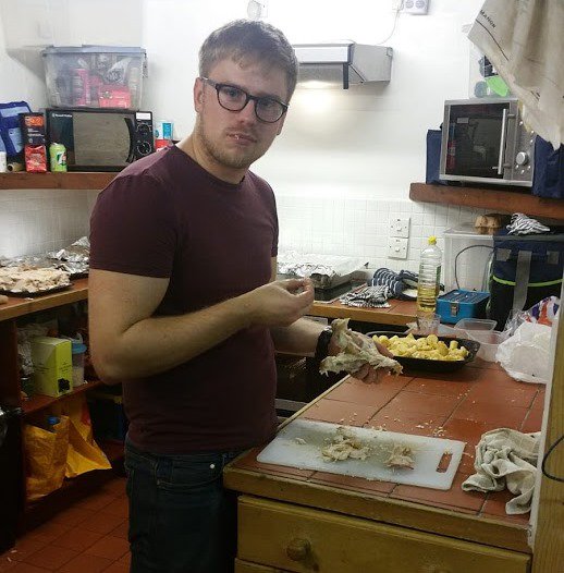mountain_eering's tweet photo. When you get caught red handed picking at the leftovers... Hope everyone has had a wonderful Christmas and isn't too sick of Turkey sandwiches yet... #leedsmc #leedsmountaineering #hutmeet #kshoes #borrowdale #lakedistrict #christmasmeet #christmas #christmasdinner https://t.co/AycTFgc614
