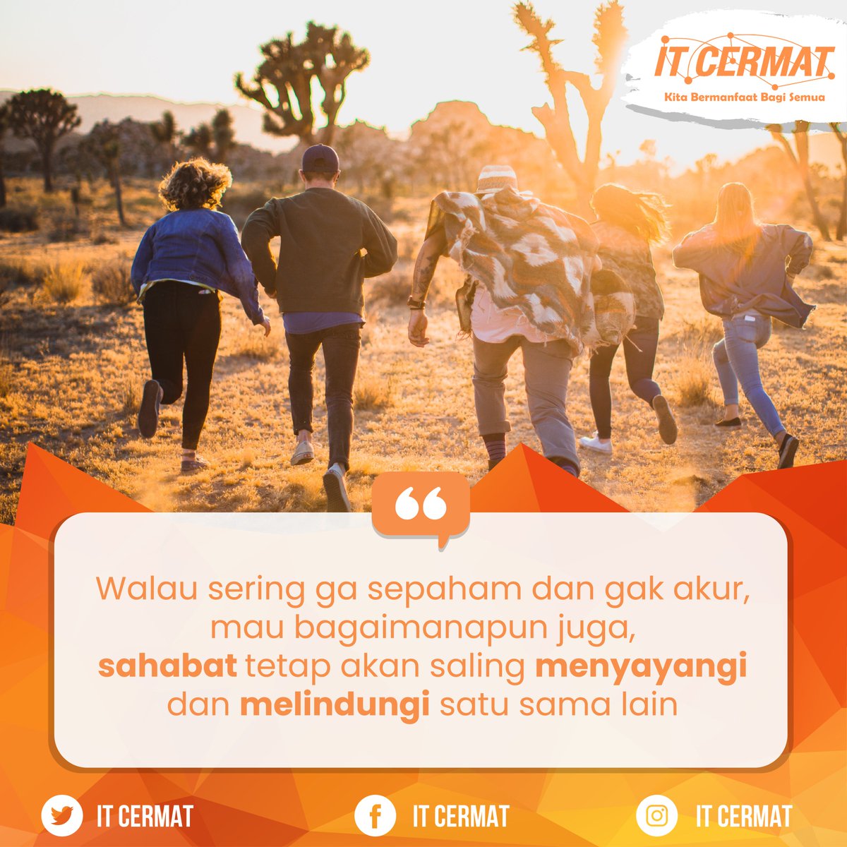 itcermat's tweet photo. Sahabat adalah seseorang yang ingin aku menjadi lebih baik 😊

#itcermat
#quotescermat
#kitabermanfaatbagisemua https://t.co/qMfxKRETUE