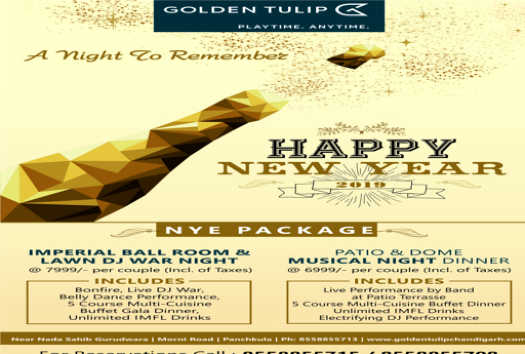 citywoofer's tweet photo. It's time to drink champagne and #dance on the table. #Celebrate an extravagant and memorable #NewYear2019 at Golden Tulip.
Enjoy Live #DJWar, #BellyDance performances, #Fireworks and a lot more!
Tickets:- https://t.co/mL36O2eCOf
#LiveBand #Party #Music #Fun #HappyNewYear https://t.co/tseBRozYwJ