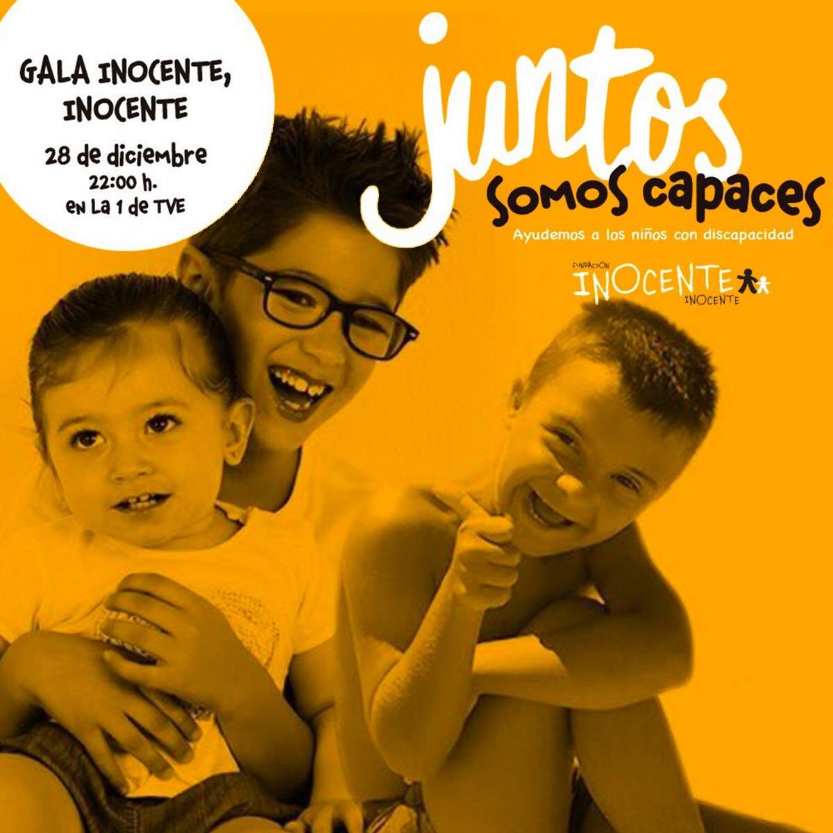 Esta noche estaré en la gala  solidaria <a href="/fundinocente/">Fundación Inocente</a> .... no os imagináis q bien nos lo pasamos... cómo me hicieron disfrutar... no os lo perdáis!!!! Juntos somos capaces!!! Ayudemos!!!