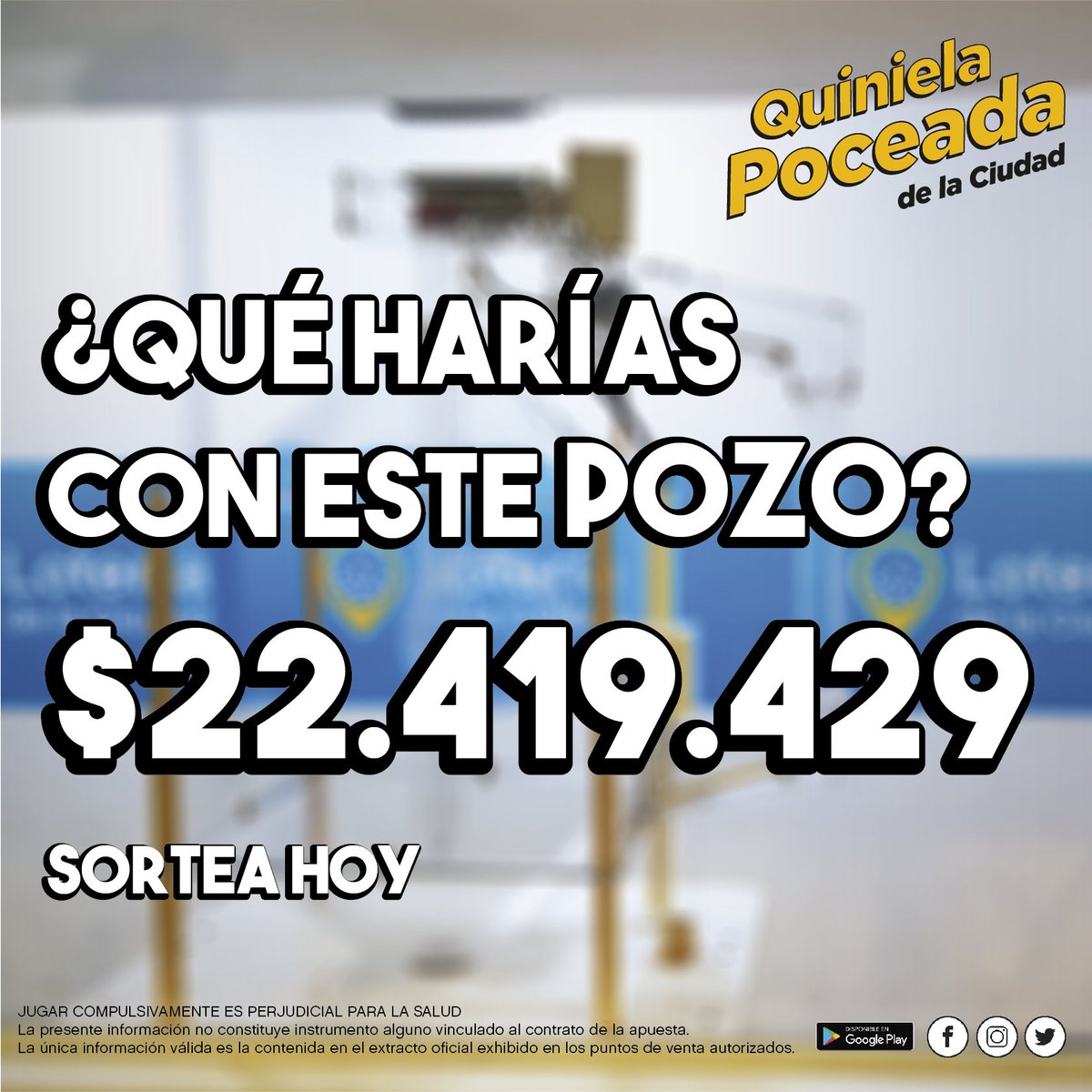 El pozo sigue creciendo... ¿te lo vas a perder? 😱☝️⚠️ #quinielapoceadadelaciudad #loteriadelaciudad #sorteo #millones