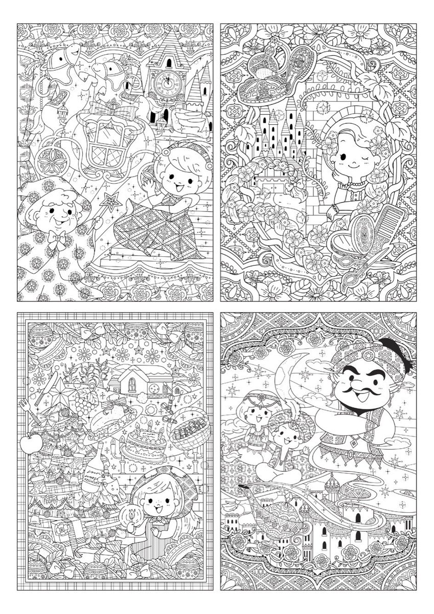 ট ইট র Tokudome 子ども ファミリー向けイラストレーター 一年間 毎月描かせていただいていた塗り絵の童話シリーズ 今月で全種類 揃いました 実際に塗り絵をしてくださっている方もいて嬉しかったです 一年間ありがとうございました 全12種類下記より