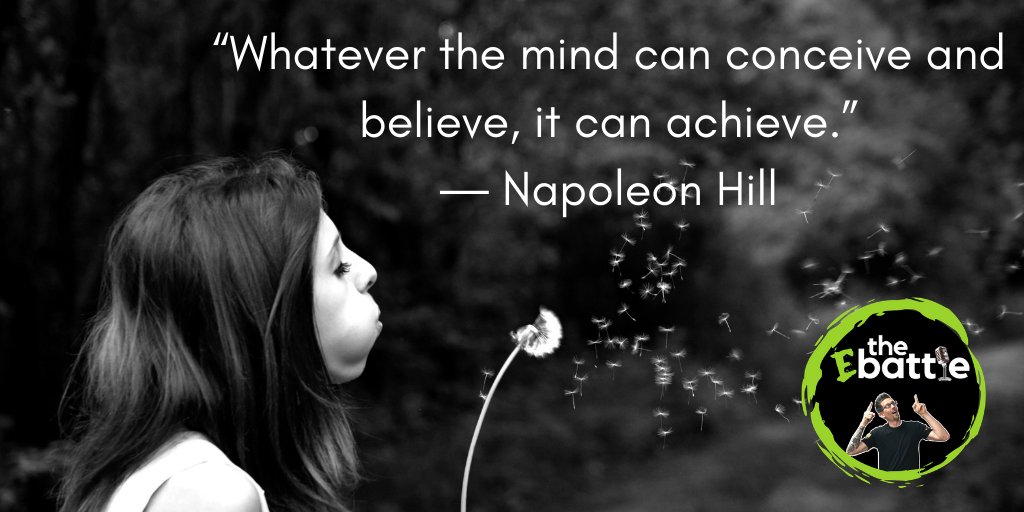 RyanGThomas_io's tweet photo. "Whatever the mind can conceive and believe, it can..."
.
Listen to The eBattle #podcast wherever you download podcasts 
.
.
.
#saturdaymotivation #saturdaymorning #saturdaythoughts #entrepreneur #entrepreneurship #entrepreneurlife #hustle #success #startups #motivation #podcast https://t.co/74xw2J527M