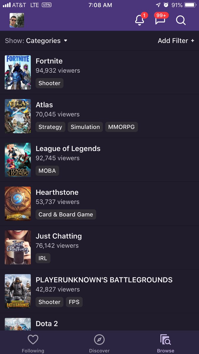 FIFA19_'s tweet photo. @EASPORTSFIFA you guys are under @RuneScape on @Twitch @EACoreySA @EA_GZaro .. 3rd page. There is something that needs fixing. @aa9skillz @nick28t @RunTheFUTMarket https://t.co/dSVg3tmhSo