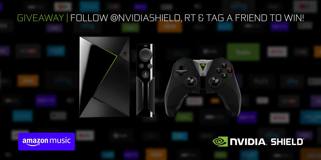 🎵 We want you to stream all the best tunes, so we've teamed up with <a href="/amazonmusic/">Amazon Music</a> for a rockin' giveaway! To enter:
 
1⃣ Follow <a href="/NVIDIASHIELD/">NVIDIA SHIELD</a> 
2⃣ Retweet
3⃣ Tag a Friend 
 
For a chance to win a #NVIDIASHIELD and 12 months of Amazon Music Unlimited! nvda.ws/2BJZUWh
