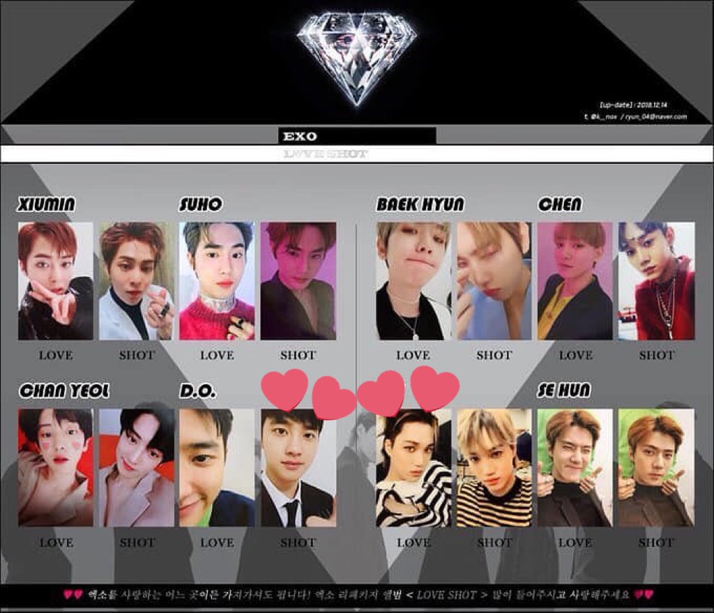 sehun94kc's tweet photo. ［Please Help RT］ MALAYSIA ONLY
Want to trade Love Shot Exo Photocard 

Me: Kai &amp; DO 
You: Sehun or Baekhyun 

As in picture, the photocard I have with heart .
Thank you 🙏 ㅠ ㅠ
Please DM me https://t.co/jDahJKoRXs