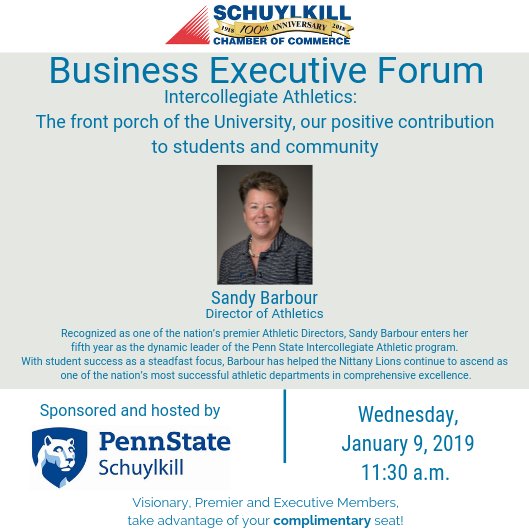 Registration is open: bit.ly/2SIJiEY

#SchuylkillChamberofCommerce