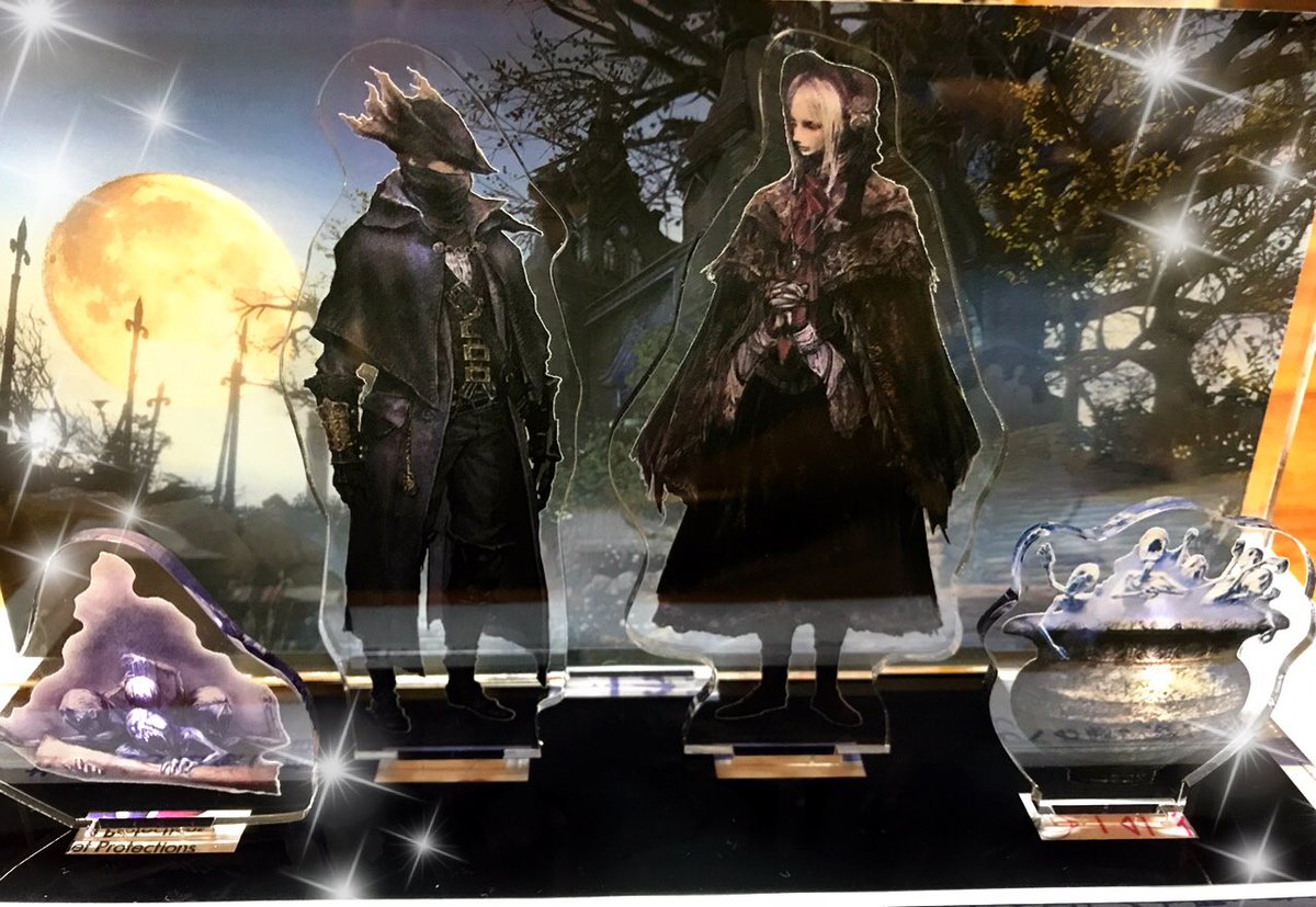 𒂭 Tommy 𒂭 Bloodborne アクリルジオラマスタンド 狩人の夢のアクリルジオラマスタンドを作ってみた これも公式のアクリルグッズを入手出来なかった腹いせからww 素材は公式資料集から撮影させてもらってるのであくまで個人で楽しむ為に作成