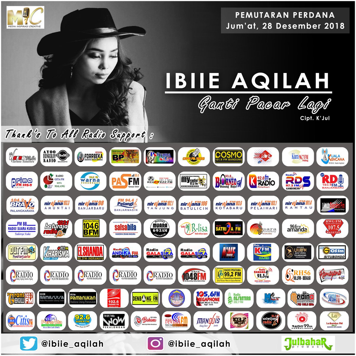 NewRelease IBIIE AQILAH – CARI PACAR LAGI 
#MediaInspirasiCreative #CARIPACARLAGI #IBIIEAQILAH
Cc: <a href="/Ibiie_aqilah/">IbiieAqila</a> <a href="/k_julbahar/">jul bahar</a> MD @hendraaCafe
