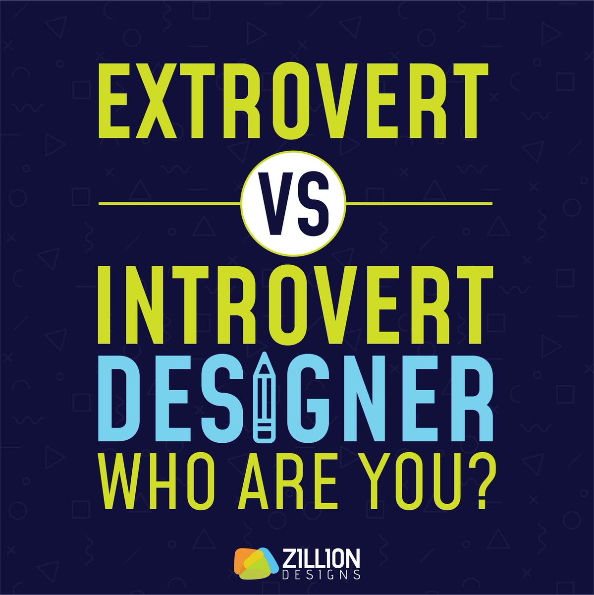 ZillionDesigns's tweet photo. Extrovert Vs. Introvert Designer: Who Are You? https://t.co/UKCxf7NiA2

#designertype #whoareyou #designer #zilliondesigns https://t.co/hU4eNBKgQV