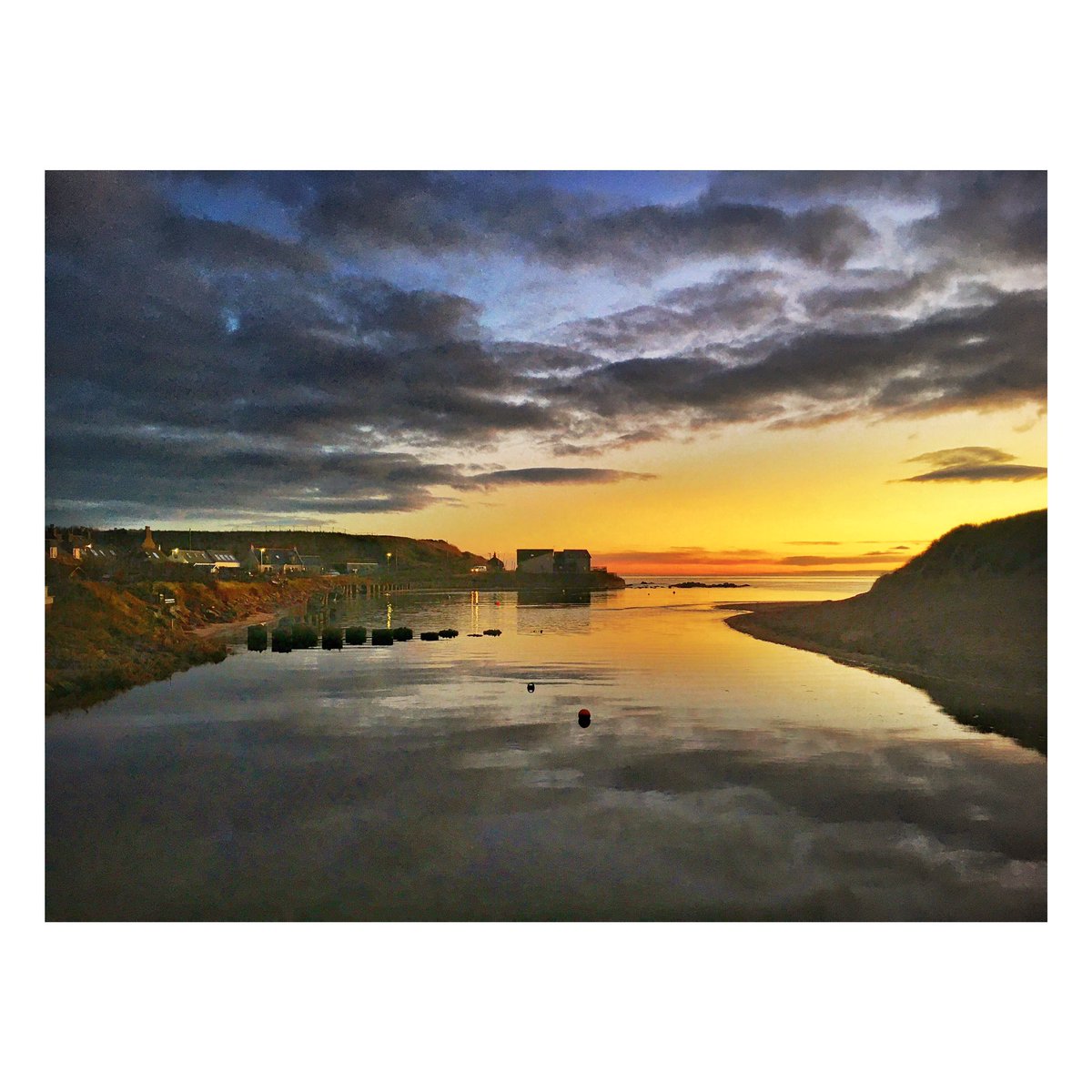 RoadRailAndSea's tweet photo. #iPhone - Cruden Bay, Scotland, at dusk. https://t.co/t6Hk8oQRNE