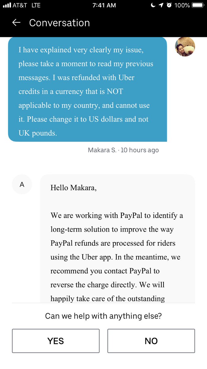 Karabear143's tweet photo. Same answer that doesn’t apply to my question.... what? @Uber @Uber_Support https://t.co/aXjhmrfbPk