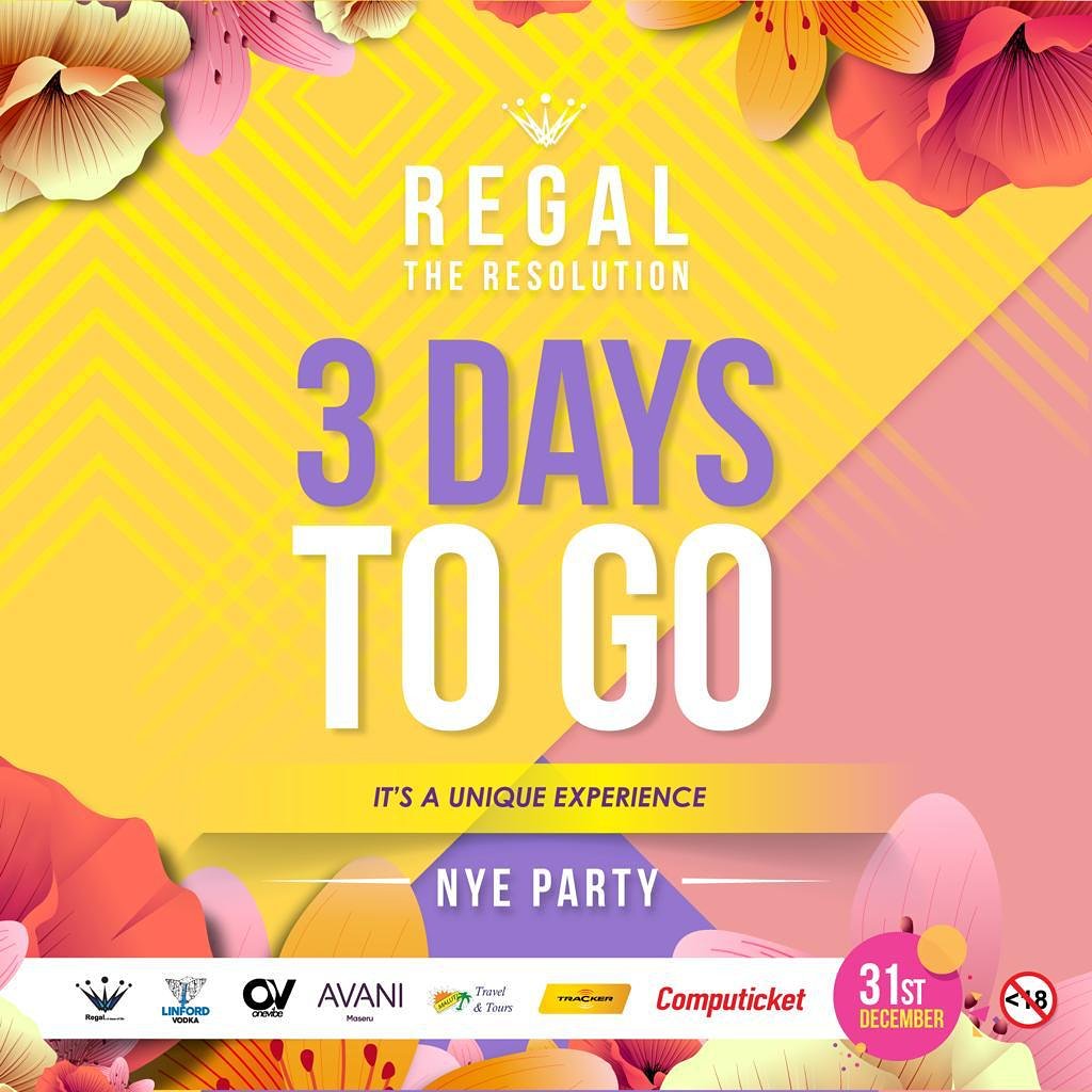Regal_Parties's tweet photo. Only 3 days left โจ๐๐ฝ
Hope you got your tickets ready and if you don't head over to Computicket and get yourself a ticket. ๐
General access M200 and the VIP package is M2400
Also post your ticket and stand a chance to win a night stay at Avani Maseru. โจ
#RegalTheResolution https://t.co/dcTzWsPxLL
