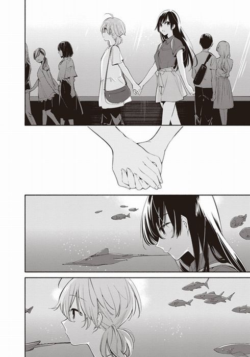 ねとらぼ やがて君になる アニメ最終回 屈託のない笑顔と 手をひかれて歩く姿と 異なる二人の表情と 人生の乗り換え地点 水族館デート このまま終わらなければいいのに やがて君になる 13話 T Co Rsb7rpidov やが君 Yagakimi