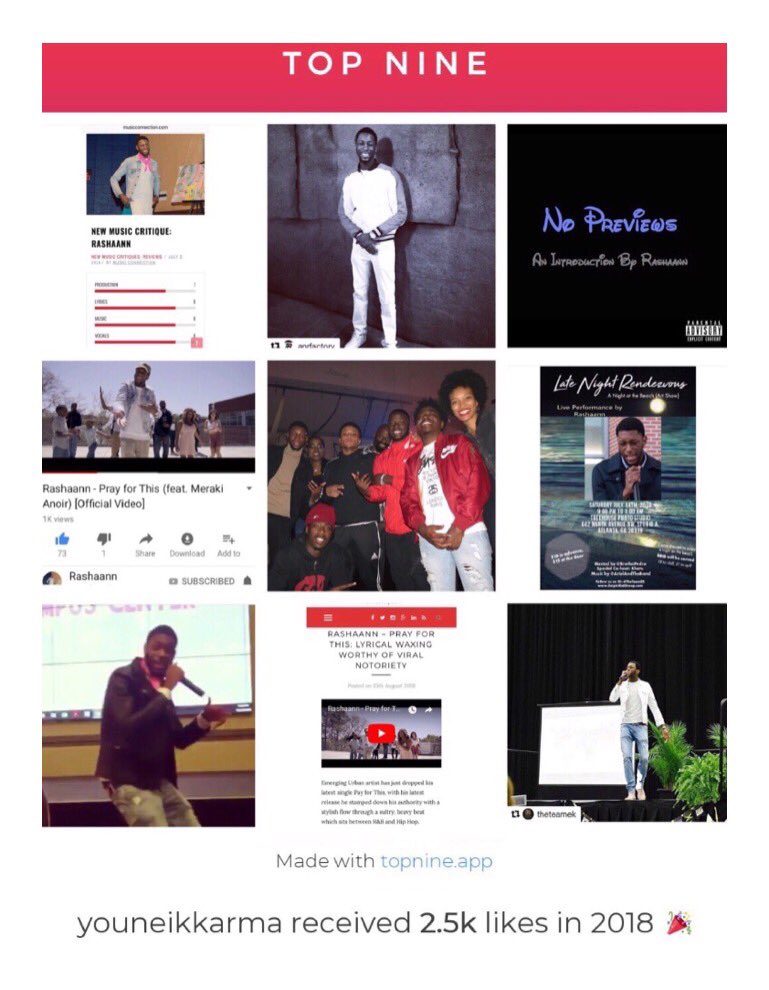 WANIE75's tweet photo. 2018 was all about @rashaann_karma #Rashaann #NoPreviews #PrayforThis #Karma #NewArtist #hiphop #performingartist #topnine2018 https://t.co/9VGwh9EC4W