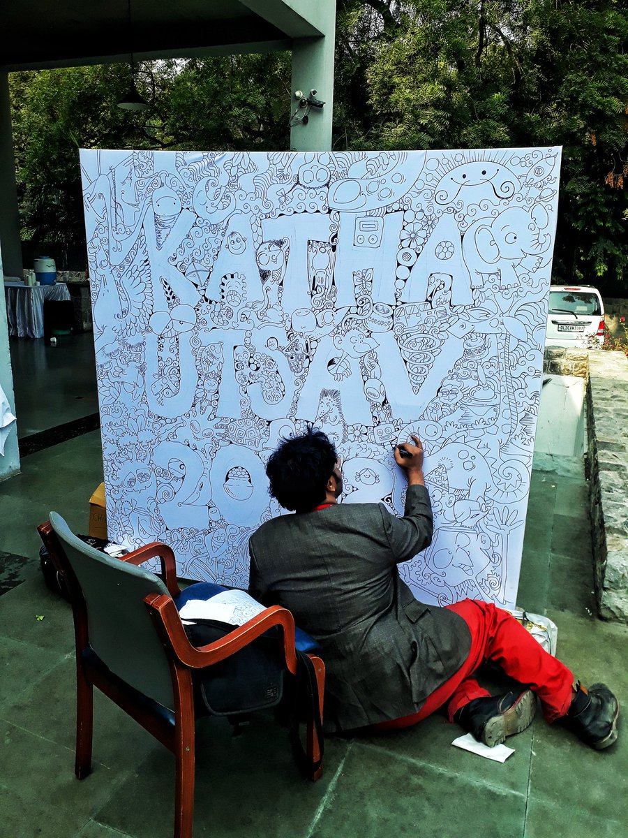 DelhiHeritage's tweet photo. Celebrating #30YearsOfKatha with @KathaIndia and most creative people from all across India and Arabia. https://t.co/z4K96Ey1wZ