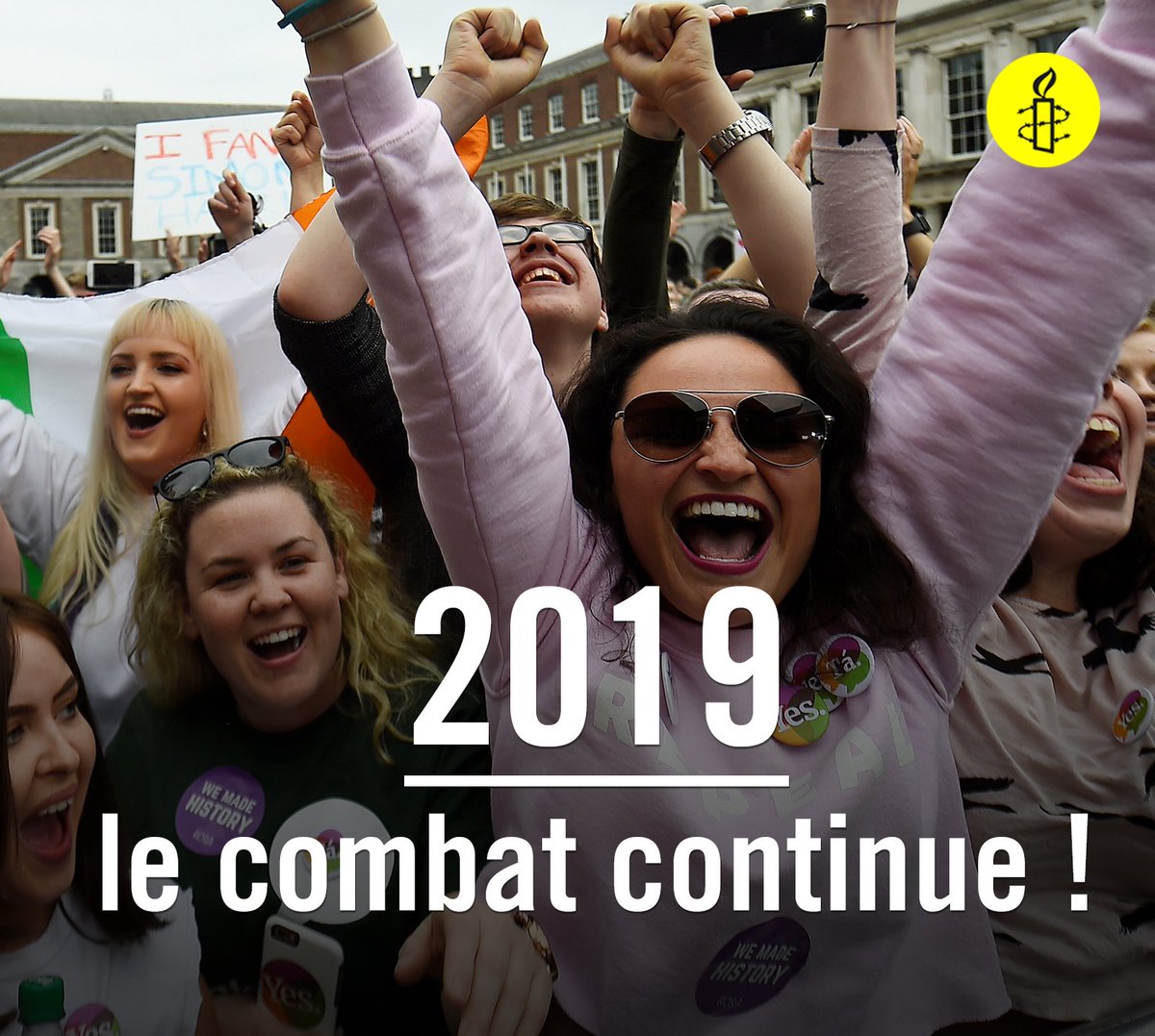 Légalisation de l'avortement en Irlande, dépénalisation de l'homosexualité en Inde, abolition de la peine de mort dans l'État de Washington, ...

En 2018, nous avons remporté de nombreuses victoires.

On continue en 2019 ! ✊