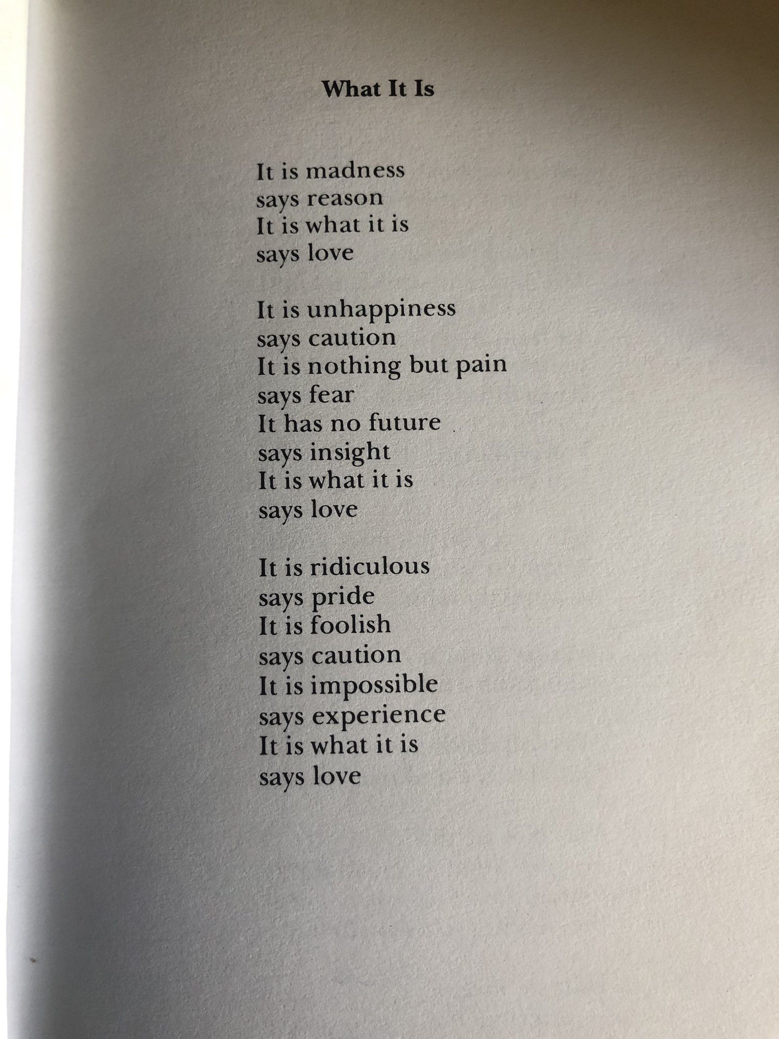 Erich fried gedicht sagt die liebe