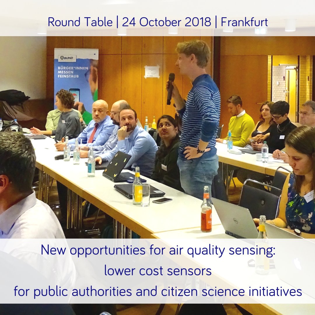 #hackAIR_highlights: Round Table on airsensing organised by <a href="/EU_ScienceHub/">EU_ScienceHub</a> &amp; <a href="/hack_air/">hackAIR</a>. Governmental authorities, #citizenscience initiatives, environmental NGOs &amp; academics explored how to collaborate &amp; better leverage each other’s work. Report: bit.ly/2qxTBQv