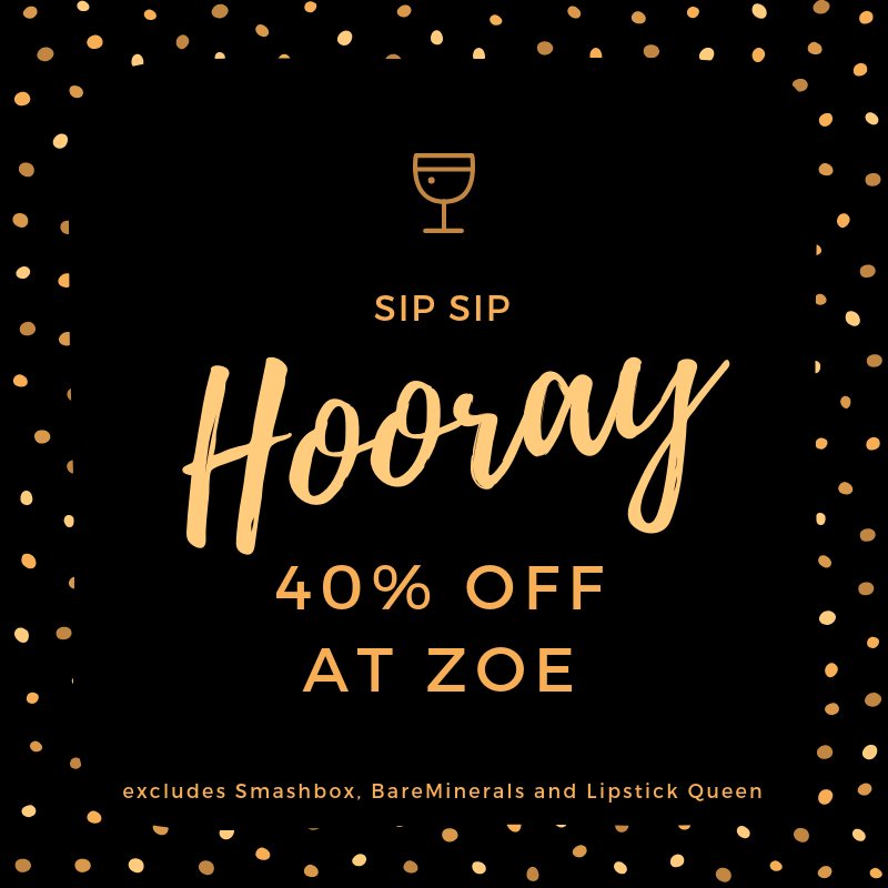 laroussebrands's tweet photo. Enjoy 40% off at Zoe as a "thank you" for a great 2018.  We look forward to shopping with you in 2019! https://t.co/KnFX8B9Q3L