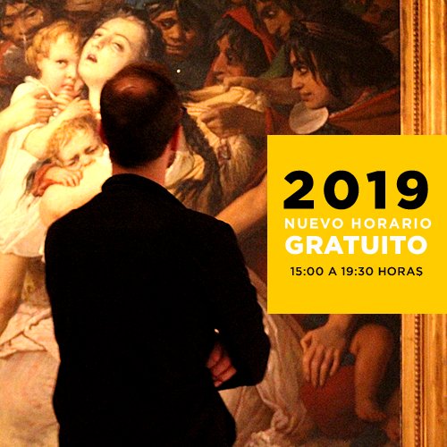 CCPLM's tweet image. Nuestro horario gratuito cambia a la tarde: desde el 2 de enero 2019 la franja liberada será de 15:00 a 19:30 horas. Esta iniciativa busca beneficiar a más personas y se enmarca dentro de nuestras nuevas políticas de acceso a la cultura.

Más información: bit.ly/2RjUF9s