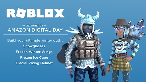 Roblox On Twitter Here S Your Chance To Build Your Ultimate Winter - get access to exclusive avatar accessories in the catalog only for amazon digital day https www amazon com roblox corporation dp b00nuf4yoa