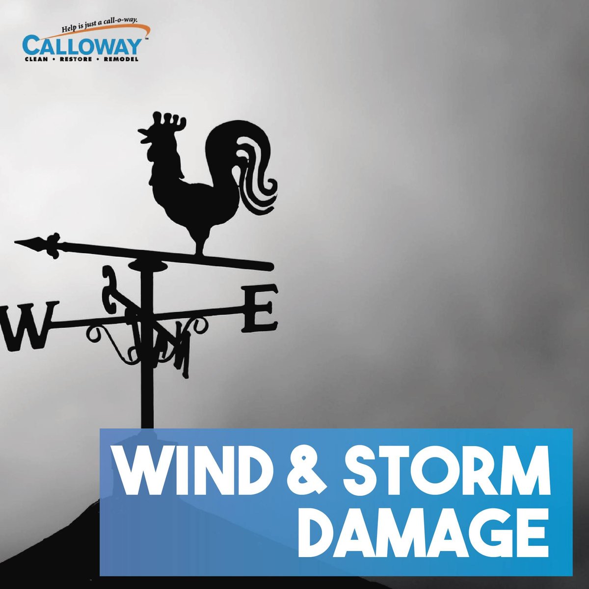 CallowayClean's tweet image. Storms can damage your home in an instant. When you need us, help is just a call-o-way! (513) 505-4656