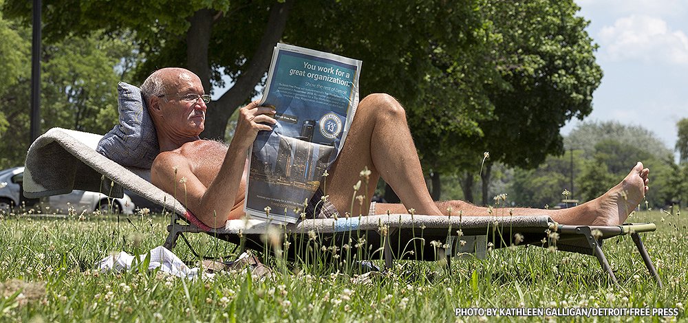 freep's tweet photo. Michiganders when it hits 50 degrees in December https://t.co/rGhndt0eqk