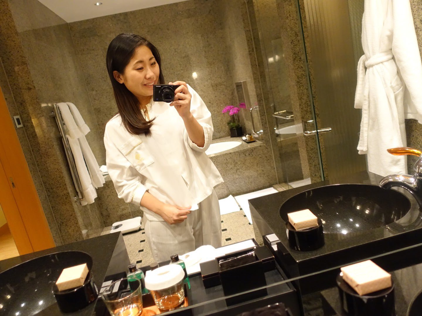 服部恭子@福岡 on Twitter: "ホテルによってパジャマの素材感もデザインも違うのですが #マンダリンオリエンタル東京 の