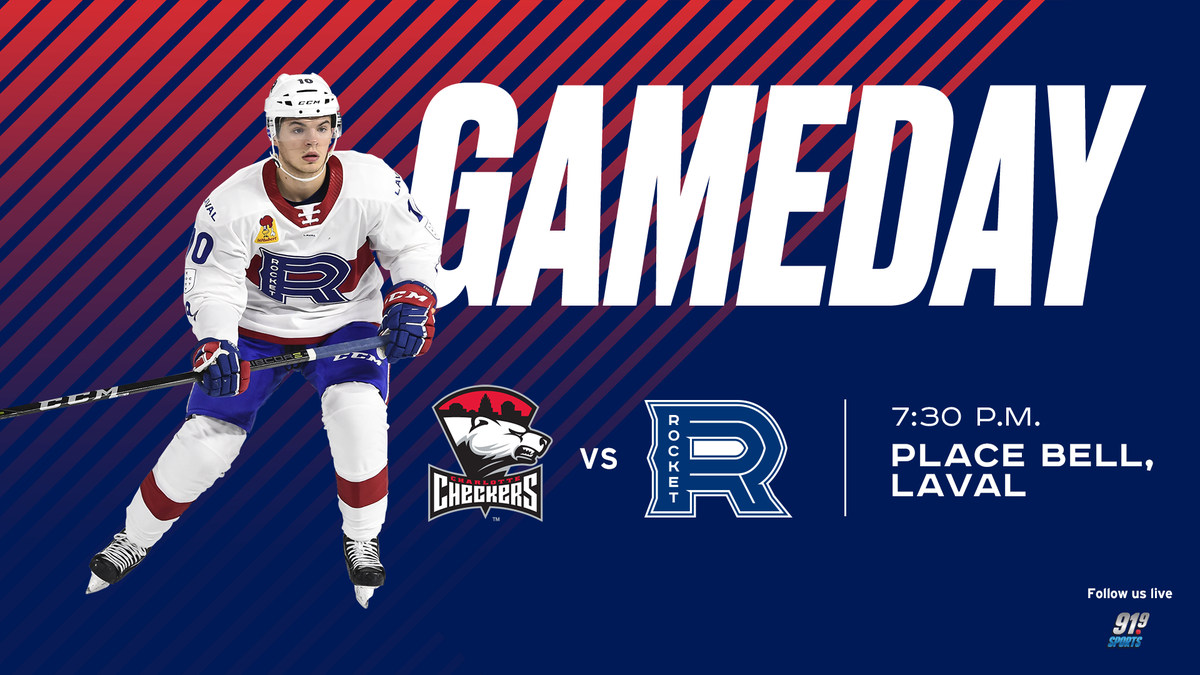 RocketLaval's tweet photo. It's happening at Place Bell tonight!

📍Laval
⏰7:30 p.m.
🆚 @CheckersHockey 
🎟️https://t.co/G6PgIxV5zE
🎙️@919sports 
💻https://t.co/1gI7ad71yN          
   
#GoRocket https://t.co/LYFcHBnMJX